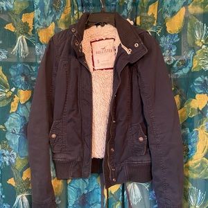 Hollister Heavy Sherpa Lined Utility Jacket